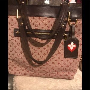 Auth Louis Vuitton Mini Lin Pink